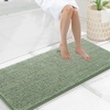 image:imageSmiry Luxury Chenille Bathroom Rugs 24x16 Extra Soft and Absorbent Shaggy Bath Mat Machine Washable NonSlip Plush Carpet Runner for Tub Shower and Floor Home Decor Accessories Sage GreenSage Green