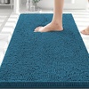 image:imageSmiry Luxury Chenille Bathroom Rugs 24x16 Extra Soft and Absorbent Shaggy Bath Mat Machine Washable NonSlip Plush Carpet Runner for Tub Shower and Floor Home Decor Accessories Sage GreenPeacock Blue