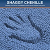 image:imageSmiry Luxury Chenille Bathroom Rugs 24x16 Extra Soft and Absorbent Shaggy Bath Mat Machine Washable NonSlip Plush Carpet Runner for Tub Shower and Floor Home Decor Accessories Sage GreenCornflower Blue