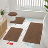 image:imageSmiry Luxury Chenille Bathroom Rugs 24x16 Extra Soft and Absorbent Shaggy Bath Mat Machine Washable NonSlip Plush Carpet Runner for Tub Shower and Floor Home Decor Accessories Sage GreenMocha