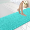 image:imageSmiry Luxury Chenille Bathroom Rugs 24x16 Extra Soft and Absorbent Shaggy Bath Mat Machine Washable NonSlip Plush Carpet Runner for Tub Shower and Floor Home Decor Accessories Sage GreenTurquoise