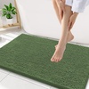 image:imageSmiry Luxury Chenille Bathroom Rugs 24x16 Extra Soft and Absorbent Shaggy Bath Mat Machine Washable NonSlip Plush Carpet Runner for Tub Shower and Floor Home Decor Accessories Sage GreenOlive Green