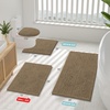 image:imageSmiry Luxury Chenille Bathroom Rugs 24x16 Extra Soft and Absorbent Shaggy Bath Mat Machine Washable NonSlip Plush Carpet Runner for Tub Shower and Floor Home Decor Accessories Sage GreenCamel