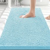 image:imageSmiry Luxury Chenille Bathroom Rugs 24x16 Extra Soft and Absorbent Shaggy Bath Mat Machine Washable NonSlip Plush Carpet Runner for Tub Shower and Floor Home Decor Accessories Sage GreenSky Blue