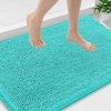 image:imageSmiry Luxury Chenille Bathroom Rugs 24x16 Extra Soft and Absorbent Shaggy Bath Mat Machine Washable NonSlip Plush Carpet Runner for Tub Shower and Floor Home Decor Accessories Sage GreenTurquoise