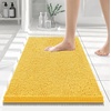 image:imageSmiry Luxury Chenille Bathroom Rugs 24x16 Extra Soft and Absorbent Shaggy Bath Mat Machine Washable NonSlip Plush Carpet Runner for Tub Shower and Floor Home Decor Accessories Sage GreenYellow