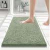 image:imageSmiry Luxury Chenille Bathroom Rugs 24x16 Extra Soft and Absorbent Shaggy Bath Mat Machine Washable NonSlip Plush Carpet Runner for Tub Shower and Floor Home Decor Accessories Sage GreenSage Green