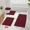 image:imageSmiry Luxury Chenille Bathroom Rugs 24x16 Extra Soft and Absorbent Shaggy Bath Mat Machine Washable NonSlip Plush Carpet Runner for Tub Shower and Floor Home Decor Accessories Sage GreenBurgundy