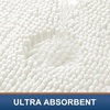 image:imageSmiry Luxury Chenille Bathroom Rugs 24x16 Extra Soft and Absorbent Shaggy Bath Mat Machine Washable NonSlip Plush Carpet Runner for Tub Shower and Floor Home Decor Accessories Sage GreenIvory
