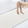 image:imageSmiry Luxury Chenille Bathroom Rugs 24x16 Extra Soft and Absorbent Shaggy Bath Mat Machine Washable NonSlip Plush Carpet Runner for Tub Shower and Floor Home Decor Accessories Sage GreenIvory