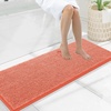 image:imageSmiry Luxury Chenille Bathroom Rugs 24x16 Extra Soft and Absorbent Shaggy Bath Mat Machine Washable NonSlip Plush Carpet Runner for Tub Shower and Floor Home Decor Accessories Sage GreenCoral