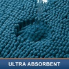 image:imageSmiry Luxury Chenille Bathroom Rugs 24x16 Extra Soft and Absorbent Shaggy Bath Mat Machine Washable NonSlip Plush Carpet Runner for Tub Shower and Floor Home Decor Accessories Sage GreenPeacock Blue