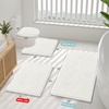 image:imageSmiry Luxury Chenille Bathroom Rugs 24x16 Extra Soft and Absorbent Shaggy Bath Mat Machine Washable NonSlip Plush Carpet Runner for Tub Shower and Floor Home Decor Accessories Sage GreenIvory