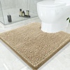 image:imageSmiry Luxury Chenille Bathroom Rugs 24x16 Extra Soft and Absorbent Shaggy Bath Mat Machine Washable NonSlip Plush Carpet Runner for Tub Shower and Floor Home Decor Accessories Sage GreenBeige