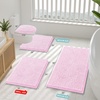 image:imageSmiry Luxury Chenille Bathroom Rugs 24x16 Extra Soft and Absorbent Shaggy Bath Mat Machine Washable NonSlip Plush Carpet Runner for Tub Shower and Floor Home Decor Accessories Sage GreenPink