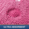 image:imageSmiry Luxury Chenille Bathroom Rugs 24x16 Extra Soft and Absorbent Shaggy Bath Mat Machine Washable NonSlip Plush Carpet Runner for Tub Shower and Floor Home Decor Accessories Sage GreenHot Pink