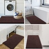 image:imageSmiry Luxury Chenille Bathroom Rugs 24x16 Extra Soft and Absorbent Shaggy Bath Mat Machine Washable NonSlip Plush Carpet Runner for Tub Shower and Floor Home Decor Accessories Sage GreenBrown