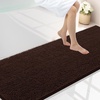 image:imageSmiry Luxury Chenille Bathroom Rugs 24x16 Extra Soft and Absorbent Shaggy Bath Mat Machine Washable NonSlip Plush Carpet Runner for Tub Shower and Floor Home Decor Accessories Sage GreenBrown
