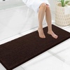 image:imageSmiry Luxury Chenille Bathroom Rugs 24x16 Extra Soft and Absorbent Shaggy Bath Mat Machine Washable NonSlip Plush Carpet Runner for Tub Shower and Floor Home Decor Accessories Sage GreenBrown