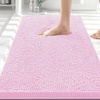 image:imageSmiry Luxury Chenille Bathroom Rugs 24x16 Extra Soft and Absorbent Shaggy Bath Mat Machine Washable NonSlip Plush Carpet Runner for Tub Shower and Floor Home Decor Accessories Sage GreenPink