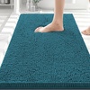 image:imageSmiry Luxury Chenille Bathroom Rugs 24x16 Extra Soft and Absorbent Shaggy Bath Mat Machine Washable NonSlip Plush Carpet Runner for Tub Shower and Floor Home Decor Accessories Sage GreenLake Blue
