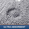 image:imageSmiry Luxury Chenille Bathroom Rugs 24x16 Extra Soft and Absorbent Shaggy Bath Mat Machine Washable NonSlip Plush Carpet Runner for Tub Shower and Floor Home Decor Accessories Sage GreenLight Grey
