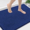 image:imageSmiry Luxury Chenille Bathroom Rugs 24x16 Extra Soft and Absorbent Shaggy Bath Mat Machine Washable NonSlip Plush Carpet Runner for Tub Shower and Floor Home Decor Accessories Sage GreenRoyal Blue