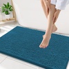image:imageSmiry Luxury Chenille Bathroom Rugs 24x16 Extra Soft and Absorbent Shaggy Bath Mat Machine Washable NonSlip Plush Carpet Runner for Tub Shower and Floor Home Decor Accessories Sage GreenPeacock Blue