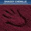 image:imageSmiry Luxury Chenille Bathroom Rugs 24x16 Extra Soft and Absorbent Shaggy Bath Mat Machine Washable NonSlip Plush Carpet Runner for Tub Shower and Floor Home Decor Accessories Sage GreenBurgundy