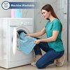 image:imageSmiry Luxury Chenille Bathroom Rugs 24x16 Extra Soft and Absorbent Shaggy Bath Mat Machine Washable NonSlip Plush Carpet Runner for Tub Shower and Floor Home Decor Accessories Sage GreenSky Blue