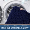 image:imageSmiry Luxury Chenille Bathroom Rugs 24x16 Extra Soft and Absorbent Shaggy Bath Mat Machine Washable NonSlip Plush Carpet Runner for Tub Shower and Floor Home Decor Accessories Sage GreenNavy Blue