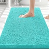 image:imageSmiry Luxury Chenille Bathroom Rugs 24x16 Extra Soft and Absorbent Shaggy Bath Mat Machine Washable NonSlip Plush Carpet Runner for Tub Shower and Floor Home Decor Accessories Sage GreenTurquoise