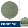 image:imageSmiry Luxury Chenille Bathroom Rugs 24x16 Extra Soft and Absorbent Shaggy Bath Mat Machine Washable NonSlip Plush Carpet Runner for Tub Shower and Floor Home Decor Accessories Sage GreenSage Green