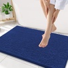 image:imageSmiry Luxury Chenille Bathroom Rugs 24x16 Extra Soft and Absorbent Shaggy Bath Mat Machine Washable NonSlip Plush Carpet Runner for Tub Shower and Floor Home Decor Accessories Sage GreenRoyal Blue