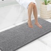 image:imageSmiry Luxury Chenille Bathroom Rugs 24x16 Extra Soft and Absorbent Shaggy Bath Mat Machine Washable NonSlip Plush Carpet Runner for Tub Shower and Floor Home Decor Accessories Sage GreenGrey