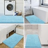 image:imageSmiry Luxury Chenille Bathroom Rugs 24x16 Extra Soft and Absorbent Shaggy Bath Mat Machine Washable NonSlip Plush Carpet Runner for Tub Shower and Floor Home Decor Accessories Sage GreenSky Blue