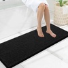 image:imageSmiry Luxury Chenille Bathroom Rugs 24x16 Extra Soft and Absorbent Shaggy Bath Mat Machine Washable NonSlip Plush Carpet Runner for Tub Shower and Floor Home Decor Accessories Sage GreenBlack