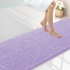 image:imageSmiry Luxury Chenille Bathroom Rugs 24x16 Extra Soft and Absorbent Shaggy Bath Mat Machine Washable NonSlip Plush Carpet Runner for Tub Shower and Floor Home Decor Accessories Sage GreenPurple