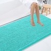 image:imageSmiry Luxury Chenille Bathroom Rugs 24x16 Extra Soft and Absorbent Shaggy Bath Mat Machine Washable NonSlip Plush Carpet Runner for Tub Shower and Floor Home Decor Accessories Sage GreenTurquoise