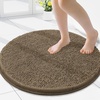 image:imageSmiry Luxury Chenille Bathroom Rugs 24x16 Extra Soft and Absorbent Shaggy Bath Mat Machine Washable NonSlip Plush Carpet Runner for Tub Shower and Floor Home Decor Accessories Sage GreenCamel