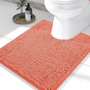 image:imageSmiry Luxury Chenille Bathroom Rugs 24x16 Extra Soft and Absorbent Shaggy Bath Mat Machine Washable NonSlip Plush Carpet Runner for Tub Shower and Floor Home Decor Accessories Sage GreenCoral