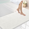 image:imageSmiry Luxury Chenille Bathroom Rugs 24x16 Extra Soft and Absorbent Shaggy Bath Mat Machine Washable NonSlip Plush Carpet Runner for Tub Shower and Floor Home Decor Accessories Sage GreenIvory