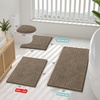 image:imageSmiry Luxury Chenille Bathroom Rugs 24x16 Extra Soft and Absorbent Shaggy Bath Mat Machine Washable NonSlip Plush Carpet Runner for Tub Shower and Floor Home Decor Accessories Sage GreenCamel