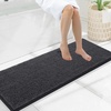 image:imageSmiry Luxury Chenille Bathroom Rugs 24x16 Extra Soft and Absorbent Shaggy Bath Mat Machine Washable NonSlip Plush Carpet Runner for Tub Shower and Floor Home Decor Accessories Sage GreenCharcoal Grey