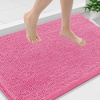 image:imageSmiry Luxury Chenille Bathroom Rugs 24x16 Extra Soft and Absorbent Shaggy Bath Mat Machine Washable NonSlip Plush Carpet Runner for Tub Shower and Floor Home Decor Accessories Sage GreenHot Pink