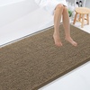 image:imageSmiry Luxury Chenille Bathroom Rugs 24x16 Extra Soft and Absorbent Shaggy Bath Mat Machine Washable NonSlip Plush Carpet Runner for Tub Shower and Floor Home Decor Accessories Sage GreenCamel