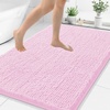image:imageSmiry Luxury Chenille Bathroom Rugs 24x16 Extra Soft and Absorbent Shaggy Bath Mat Machine Washable NonSlip Plush Carpet Runner for Tub Shower and Floor Home Decor Accessories Sage GreenPink
