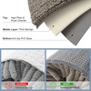 image:imageSmiry Luxury Chenille Bathroom Rugs 24x16 Extra Soft and Absorbent Shaggy Bath Mat Machine Washable NonSlip Plush Carpet Runner for Tub Shower and Floor Home Decor Accessories Sage GreenLatte