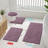 image:imageSmiry Luxury Chenille Bathroom Rugs 24x16 Extra Soft and Absorbent Shaggy Bath Mat Machine Washable NonSlip Plush Carpet Runner for Tub Shower and Floor Home Decor Accessories Sage GreenDeep Plum
