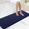 image:imageSmiry Luxury Chenille Bathroom Rugs 24x16 Extra Soft and Absorbent Shaggy Bath Mat Machine Washable NonSlip Plush Carpet Runner for Tub Shower and Floor Home Decor Accessories Sage GreenNavy Blue